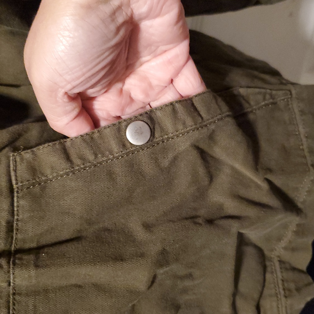 Old Navy Olive Green Women's Zip Down Drawstring Jacket - Size XXL - Picture 5 of 12